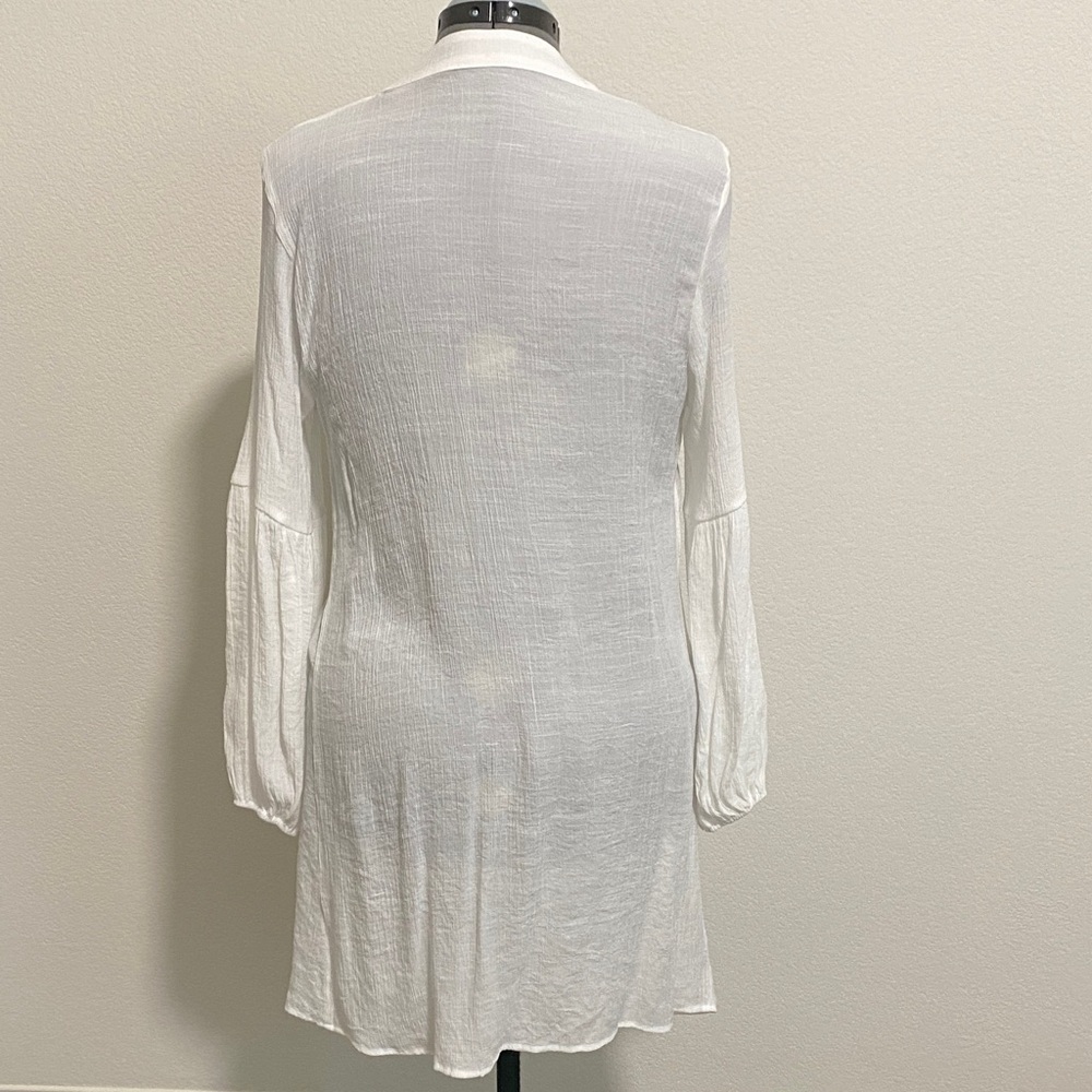 Women's Sexy V-neck Swimsuit Bathing Suit Cover Up Shirt Dress Tunic - Picture 2 of 2
